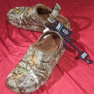 Rugged Shark Men's Camo Slip-On Croc Style Loafers Shoes